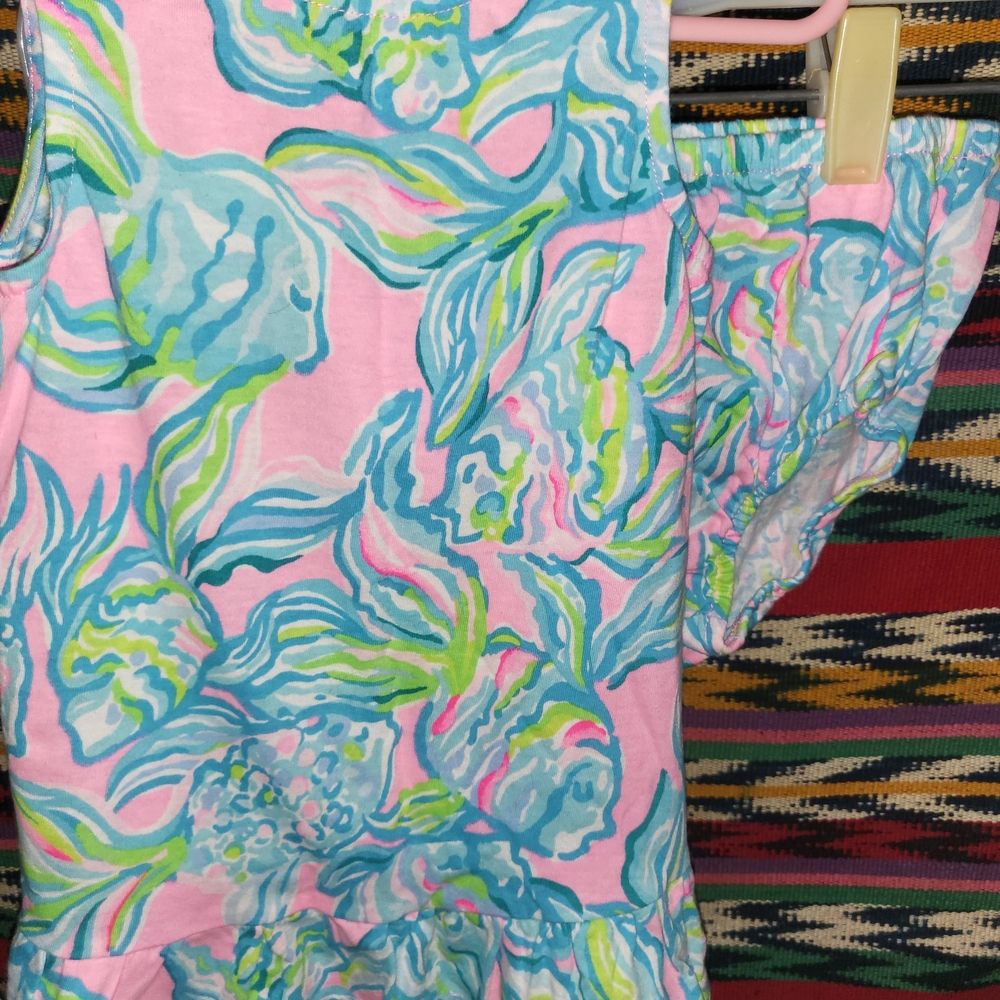 Lilly Pulitzer Pink and Blue Swirl Dress
